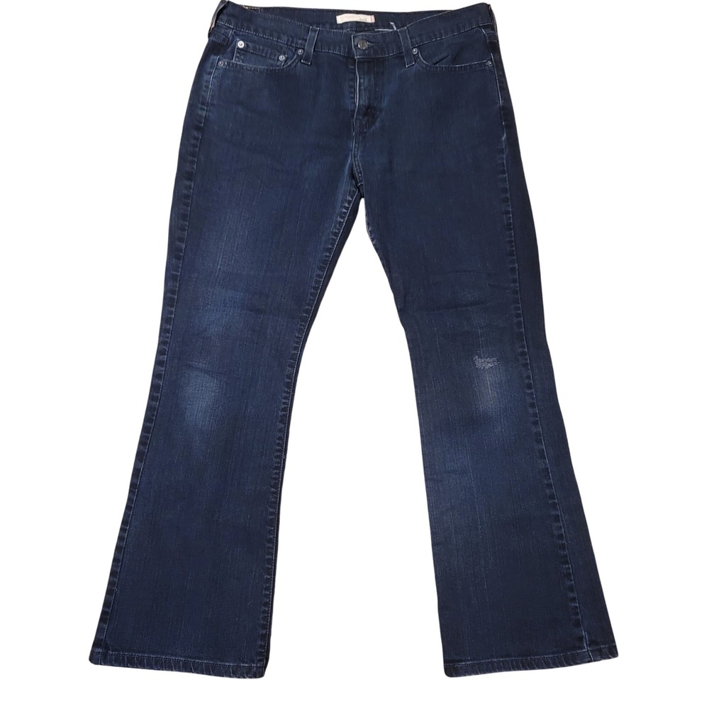 Levi's 515 Jeans Womens 34x29 Dark Wash‎ Bootcut Pockets Denim